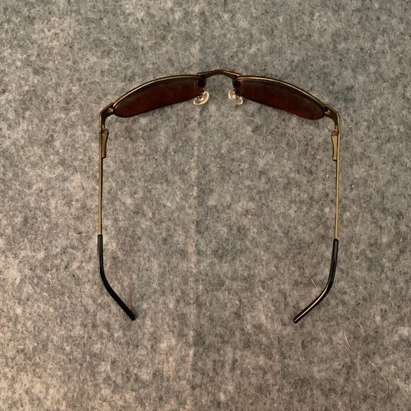 Vintage Armani 92447DR Antique Gold Metal Flex Temple Sunglasses Italy Design - Picture 13 of 14